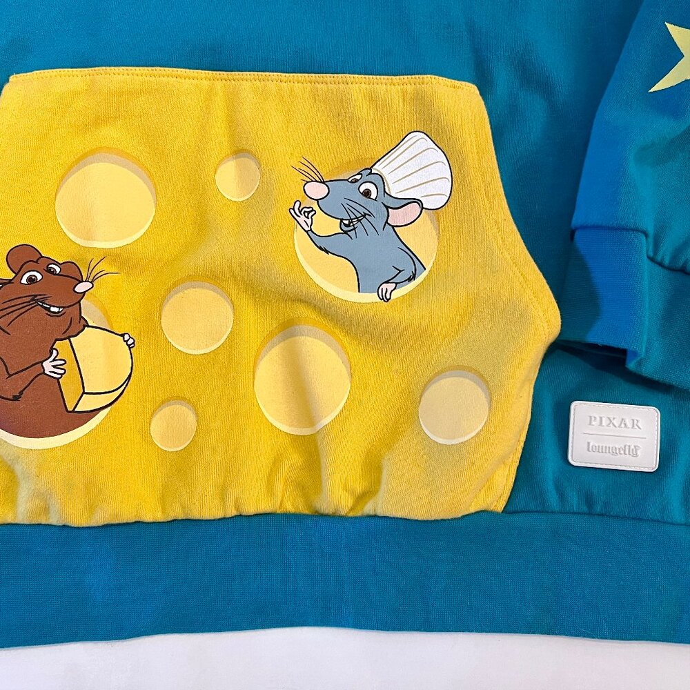 Loungefly Pixar Disney Ratatouille Gusteau Restaurant L Unisex Hoodie Women Men - Picture 3 of 7